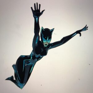 Otto Schmidt Instagram - Jump. Wip panel.. #catwoman #futurestate #dccomics
