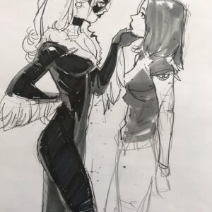 Otto Schmidt Instagram - Warm-up sketching.. #pencildrawing #copicmarkers #girlpower