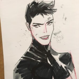 Otto Schmidt Instagram - Warm-up sketching.. #pencildrawing #copicmarkers #girlpower