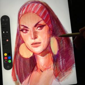 Otto Schmidt Instagram - Face #taliaalghul #dccomics #ipadnotes #ipadnotesdrawing
