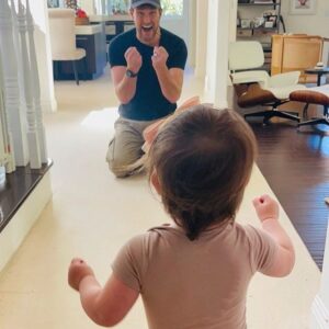 Owain Yeoman Instagram - TFW your youngest takes those first steps! Proud Daddy! You go Girl! The World is yours and everything that’s in it!! #girldad #babysfirststeps #baby #dad #daddy #Phoenix #learning #PhoenixZionYeoman #onthemove #mobile #littlefeet #proud #love #daughter #bestfeeling #walking #babysteps