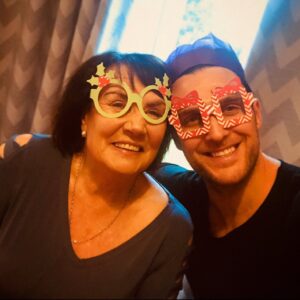 Owain Yeoman Instagram - HAPPY MOTHERS DAY to all the wonderful Moms out there! To my darling @gigiyeoman, always zen in the face of a toddler tantrum, a loving teacher, a shining example of female strength to our little Boss Baby and an inspiration to her wonderful and curious growing mind and spirit. And even though it’s not Mother’s Day in the UK this is just a bonus chance to celebrate the other outstanding example of motherhood in my life: My Mum Hilary Yeoman. Passionate, wise, strong, beautiful and brilliant. Thank-you  Mum for always supporting me and making your son believe he could be and do anything he wanted to be. Plus you are the only woman I know who can still look amazing in our Xmas festive novelty glasses! How lucky I am to have such shining pillars of Motherhood in my life. I am celebrating them, loving them and hugging them with all my might today. Do the same! Thanks Moms everywhere. You are the reason we are here. I love u @gigiyeoman and I love you Mum. Happy Mother’s Day. #mothersday #mom #mum #mymum #everbelleyeoman #love #momdaughter #happymothersday