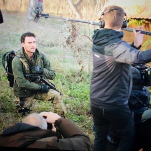 Owain Yeoman Instagram - Thankyou to everyone who has made SAS: RISE OF THE BLACK SWAN rise to the No. 2 movie on @netflix WORLDWIDE!!! (No.1 in many territories) Let’s get it to No. 1 everywhere!! Here’s a little bts pic of me in action as Olly Lewis on set in Budapest, Hungary. If you haven’t seen it yet grab friends and family and enjoy this wild action thrill ride! #sasriseoftheblackswan #netflix #action #film #samheughan #rubyrose #hannahjohnkamen #andyserkis #skycinema #thriller #military #budapest #hungary #flamethrower #bts #onset #setlife #camera #actor