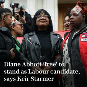 Owen Jones Instagram - 🚨WIN: Starmer has been forced to back down from his vindictive targeting of Diane Abbott ✊🏾 We’ve seen this week what he will do in Government with unchecked power - he is still targeting socialist women of colour, Faiza Shaheen and Apsana Begum, and parachuting his mates into safe seats. But this win shows we can pressure Labour from the left. Join our movement to elect independents and Greens to ensure a Labour government can be held to account by the left 🔗 Link in bio wedeservebetter.uk