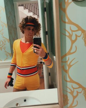 Owen Patrick Joyner Instagram - New Jazzercise VHS coming this winter. Mistakes were made. Happy Halloween everyone :)