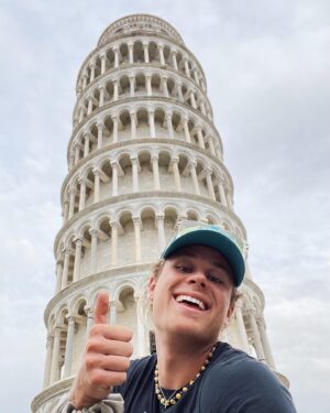 Owen Patrick Joyner Instagram - So blessed and excited to be here at the leaning tower of pisna! Am I #italianyet or what!