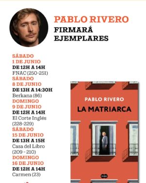 Pablo Rivero Instagram - Con esta foto de @romerodeluquefoto para @telva os recuerdo las fechas de firmas de la Feria del libro de Madrid que quedan. Este fin de semana estaré:
Mañana sábado de 13-14:30 caseta de Berkana
Domingo de 12-14 en la de El Corte Inglés 
Sábado 15 de 13-15 en la de La Casa del Libro
Domingo 16 de 12-14 en la de La Liberia Carmen
Espero que nos veamos!! Mientras tanto os esperamos en @elpavonteatro con #laimportanciadellamarseernesto 🎉❤️ #flmadrid24 
@penguinlibros @sumadeletrased