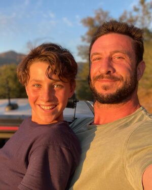 Pablo Schreiber Instagram - There is no greater satisfaction than nurturing a life and watching it bloom. Im so lucky to get to be your Dad, Timo. You are a very special soul… ❤️