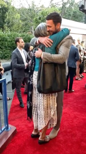 Pablo Schreiber Instagram - Happy Mothers Day to my One and Only!  There are no words to thank you for all that you’ve done for me: including surprising me at the Halo premiere when you were supposed to be in Mexico. Love you Ma! ❤️