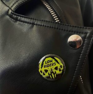 Paddy Considine Instagram - Loyal fans of @riding_the_low are affectionately called ‘Low Riders’ @meghanptf and @lynsmanics have gone out of their way to produce their own badges in celebration of the band and their own personal friendships they have formed following us over the past few years. Thanks for your support. We are working on a new album (self produced) and have a new EP mixed and ready for mastering, plus we have a few shows we are announcing soon, so there is lots to look forward to. Keep riding with us, it’s not over until it’s over.
⚡️🖤⚡️