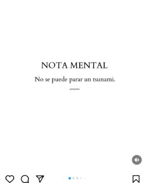 Paloma López Instagram - No se puede parar un tsunami 🌊