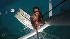 Pamir Pekin Instagram - Ben ve yusuf yukardayken ⛵️