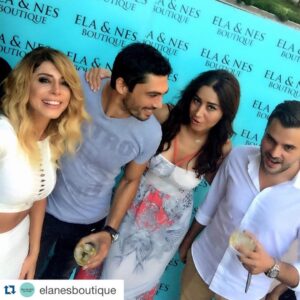 Pamir Pekin Instagram - #Repost @elanesboutique with
@pamirpekin @nsbcebeci @rmyselcbc @elanesboutique #akila Bugün sevgili arkadaşlarım ela ve nesin yeni butiğinin açılışını hep beraber yaptık.. Herşey gönlünüzce olsun..