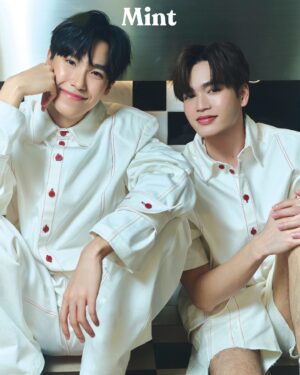 Panachai Sriariyarungruang Instagram - #CherryMagicTH EP 9 comes out tomorrow, but you can grab @mintmag_th VOL 20 featuring us now!!! 💚

#JuniorMarkxMintHangOut 
#MintMagTH
#CherryMagicTH
#GMMTV