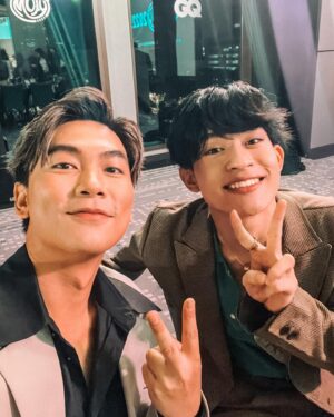 Panupan Jantanawong Instagram - 🤍🖤 #gqthailandmoty2022 ขอบคุณทาง GQ THAILAND ที่เชิญผมมาร่วมงานเพื่อมอบรางวัลให้กับ 3สาว ก้อยนัทตี้ดรีม 🥰