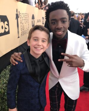 Parker Bates Instagram - Couldn’t think of a greater cast to share this nomination with!  Congrats to our friends at Stranger Things and good luck!