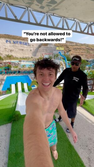 Parker Pannell Instagram - His whistle wasn’t stopping anything! 😅 
#waterpark #travel #mexico