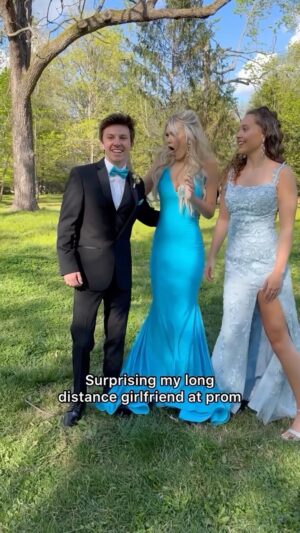 Parker Pannell Instagram - Her reaction made it worth it 🥹 
#prom #girlfriend #longdistancerelationship