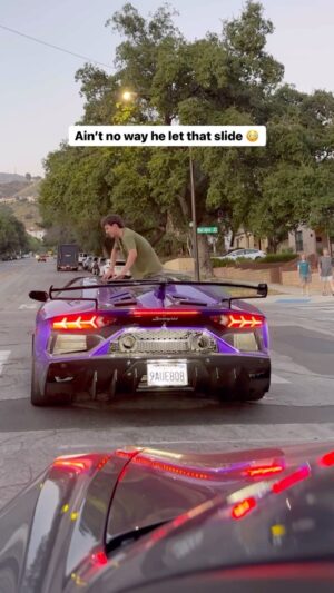 Parker Pannell Instagram - He shouldn’t have been in the crosswalk 🤷🏼‍♂️ 
#lamborghini #aventador #cars