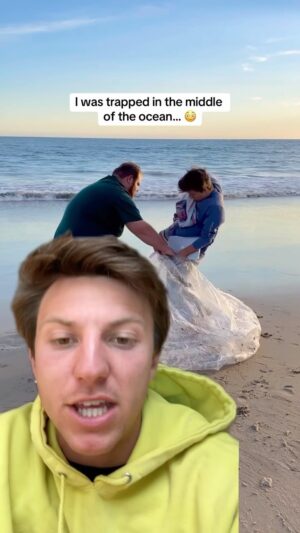 Parker Pannell Instagram - Should’ve known this was a bad idea 🤦🏼‍♂️ 
#ocean #storytime #beach
