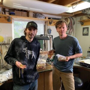 Parker Schnabel Instagram - Had a great chat with Bruce @schindler.gold about making some jewelry and stuff out of our gold, he does hand made work with raw gold, no other metals added, melted straight from the creek- It’s pretty awesome. Think it’s a good idea ?