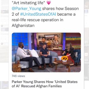 Parker Young Instagram - Such an honor and a pleasure. Thank you @kellyclarkson for having me