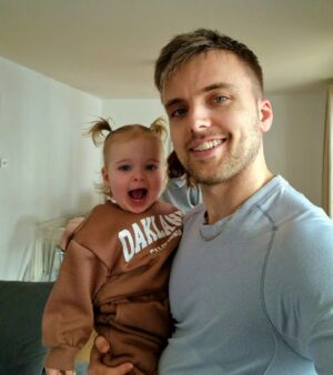 Parry Glasspool Instagram - I wanted to take a funny picture, but my daughter said I was too much of a joke already. So i settled for a smile while she had the time of her life.