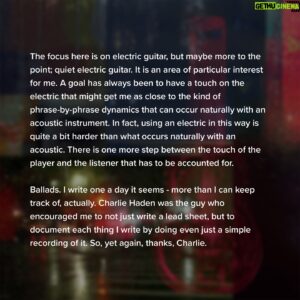 Pat Metheny Instagram - Dream Box Liner Notes from Pat. New album out June 16. Pre-Order Now [Link in Bio]