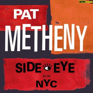 Pat Metheny Instagram - New Recording: SIDE EYE NYC (V1.IV) Available Today

The Long-Awaited Pat Metheny SIDE-EYE World Tour Begins September 15

[Link in Bio]

Pat Metheny has released SIDE-EYE NYC (V1.IV) today, the recording debut of his SIDE-EYE trio project featuring the 20-time GRAMMY winner accompanied by a handpicked and rotating selection of, as he puts it, “newer generation musicians who have particularly caught my interest along the way.” Throughout SIDE-EYE NYC’s eight compositions, Metheny completely reinvents his classics including “Better Days Ahead” and “Timeline” alongside brand new and characteristically genre-defying work revealed for the first time. For a song like “Timeline,” which Metheny originally recorded with fellow icons Michael Brecker and Elvin Jones, hearing 26-year-old pianist/organist/keyboardist James Francies and 34-year-old GRAMMY- winning drummer Marcus Gilmore give their innovative interpretations provides an exhilaratingly fresh perspective.“It’s a very natural and organic thing for me to play with them,” says Metheny. “They have literally grown up listening to the recordings and playing these compositions from their beginnings, just as I did with many of the folks that I eventually wound up playing with.”
