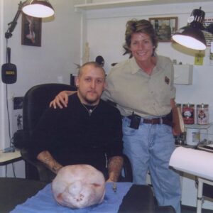 Patricia Cornwell Instagram - The time I got a (grocery store) turkey tattooed for research…