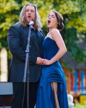 Patricia Janečková Instagram - The most beautiful corne in the whole world is my homeland!
Najkrajší kút v šírom svete je moja rodná zem! 

#concert #music #duet #tenor #soprano #operasingers #slovakia #martin #lippenschweigen #ilovemyjob #mood #fashion #stauder #dress @jitka.stauder 
@svabpromotion