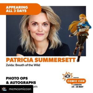 Patricia Summersett Instagram - Quite excited for this one! 
See you in London for 
🔥 @mcmcomiccon 
Fri-Sun  May 24-26, 2024 along w/ wonderful fellow guests Sean Chiplock @seanchiplock and Cristina Vee @cristinavox 

#mcmcomiccon 
#zeldatotk 
#zeldabotw