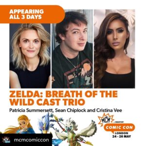 Patricia Summersett Instagram - Quite excited for this one! 
See you in London for 
🔥 @mcmcomiccon 
Fri-Sun  May 24-26, 2024 along w/ wonderful fellow guests Sean Chiplock @seanchiplock and Cristina Vee @cristinavox 

#mcmcomiccon 
#zeldatotk 
#zeldabotw