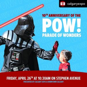 Patricia Summersett Instagram - I’m attending this combo of @calgaryexpo   POW parade April 25-28 and it can only be epic! Coming soon 🤠

#calgaryexpo 
#powparade
#zeldatotk