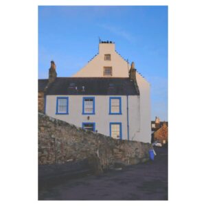Patrick Grant Instagram - Crow step gables, one with crows (ish), and the fading light, Crail, Fife.

(They were pigeons).