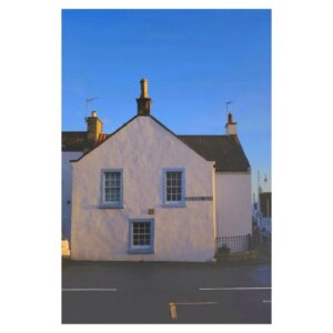 Patrick Grant Instagram - Crow step gables, one with crows (ish), and the fading light, Crail, Fife.

(They were pigeons).