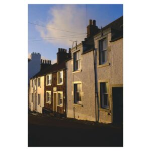 Patrick Grant Instagram - Crow step gables, one with crows (ish), and the fading light, Crail, Fife.

(They were pigeons).