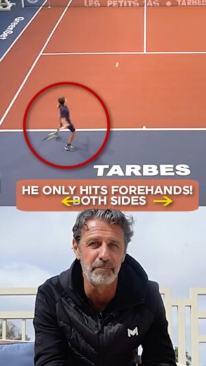 Patrick Mouratoglou Instagram - If your dream is to get rid of your backhand and have two forehands, don’t miss this incredible video : this is reality for the American @teo_davidov who showed up at the prestigious U14 @lespetitsas tournament. My analysis of this asset in the video. #tennis #tennisplayer #tenniscoach #tenniskids