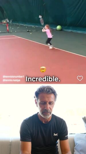 Patrick Mouratoglou Instagram - This tennis video has gone viral and I only can understand why. @tennis.nastya has so much dedication and energy for the sport that her movement and her shots are impressive. She has grown since this footage but what I can see there is really impressive. #tennis #tennislove #tennislife #tenniskids #tenniscoach