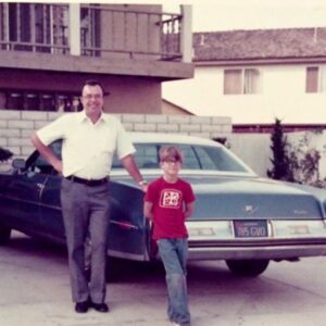 Patrick Warburton Instagram - Huntington Beach, back in the day with my pop. He was a great doctor, and a great pop ❤️