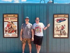 Patrick Wilson Instagram - Thank you so much @universalorlando for an incredible day at both parks. We Wilsons had an incredible time. 😁 Who knew there was a piece of Berlin Wall hidden behind the Hard Rock Cafe?! @paulburtonwilson #universalorlando