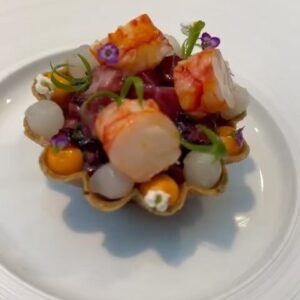 Paul Ainsworth Instagram - Success always tastes best when hard earned. The process from realising this dish to going on the menu today has been nothing short of amazing. 🙌🏾🔥✨

Tallow aged fillet ~ Wild red prawn ~ Golden Oscietra N25 

@chrismcclurg @winwoood 

@philipwarrenbutchers @mevalco_ @n25caviar 🙏🏾