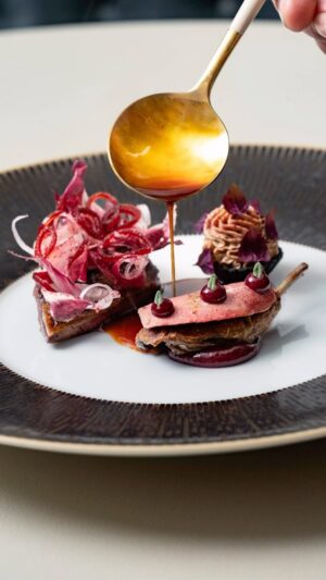 Paul Ainsworth Instagram - All of the Pigeon (No6 hay-aged) ~ Salted plum condiment ~ Black cardamom 

A guest and Ainsworth team favourite, that’s become a No6 signature! 🐦