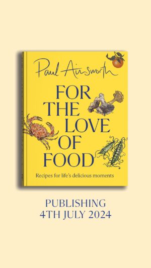 Paul Ainsworth Instagram - Unbelievably excited to announce my first ever cookbook, For The Love Of Food, will be hitting the shelves on 4th July. 👊🏾📙💥

Pre-order now via the link in my bio 📲