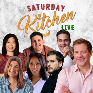 Paul Ainsworth Instagram - Tomorrow’s #SaturdayKitchen is a must-watch! 👀We’re joined by none other than Hollywood’s #KitHarington and #OliviaWashington! 🤩 We’ve got an incredible feast from chefs @sambalshiok, @jonwatts88 and @paulainsw6rth and plenty of drinks from @knackeredmother! 😍 

So join @matt.tebbutt live on @bbcone and @bbciplayer at 10am! 🧡 Who’s in?