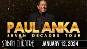 Paul Anka Instagram - Tonight! Meet me at The Saban Theatre ! Comment below if you will be in the audience tonight, I can't wait to see you all.