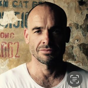 Paul Blackthorne Instagram - Vietnam 2016. Somewhere down an alley in Hanoi. Pic by that fine man @johnphaneuf while shooting #SaveTheRhinoVietnam