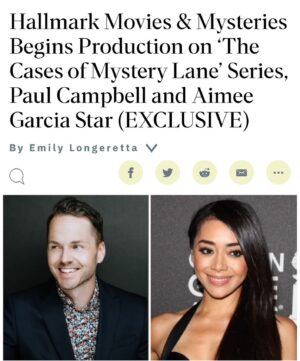 Paul Campbell Instagram - Couldn’t be more excited for this. HUGE thank you to @hallmarkchannel and @hallmarkmovie for trusting me with this one. We’re cooking up something pretty extraordinary. Can’t wait for you to meet the Cases. @aimeegarcia4realz