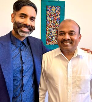 Paul Chowdhry Instagram - What an honor to receive an invitation for dinner from The Consul General of India in Edinburgh at his residence. Had no idea he was a fan. 
#PhoebeWallerBridge
#ConsulGeneralofIndiaMrBijaySelvaraj
#SuhaniShah
#BiswaKalyanRath