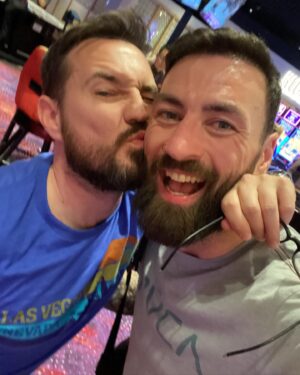 Paul Craig Instagram - Couple of Scots throwing dice in Vegas @mrmartincompston #vegasalwayswins